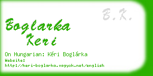 boglarka keri business card