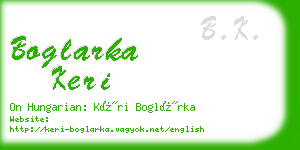 boglarka keri business card